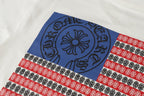 Chrome Hearts Logo Flag Long Sleeve Tee - Black White Gothic Street T-Shirt K2126
