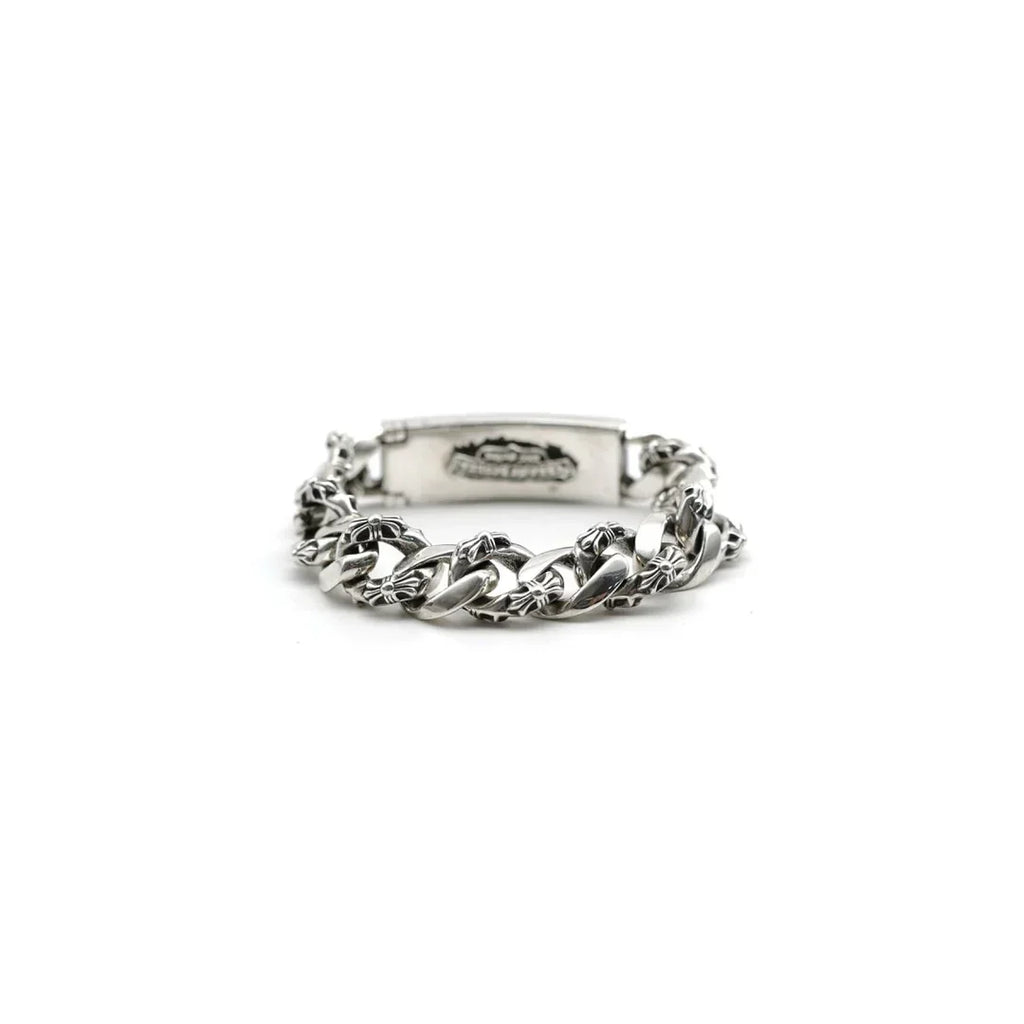 Chrome Hearts Dagger ID Fancy Link Clip Bracelet